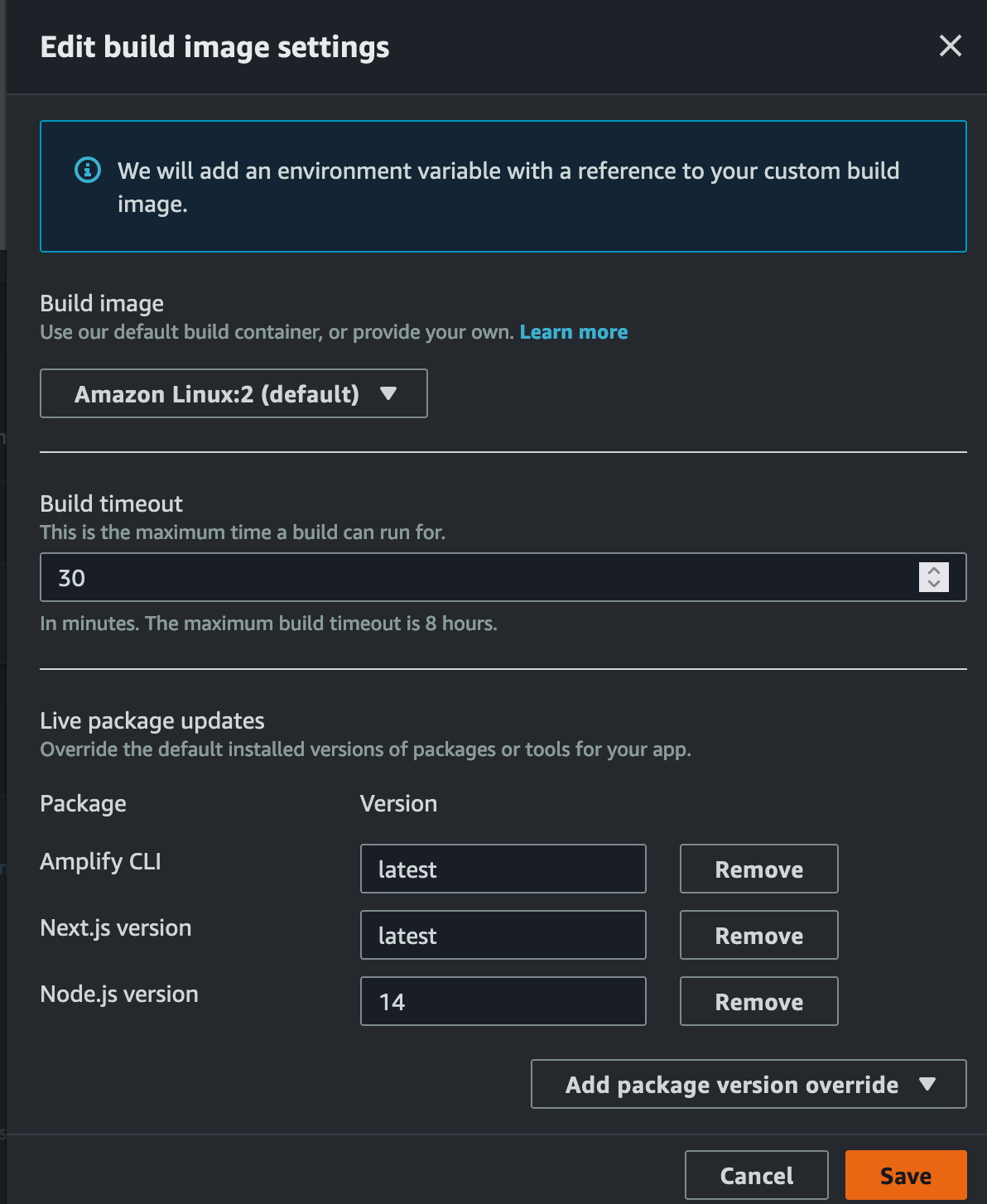 UpdateBuildSettings